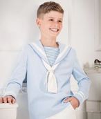 Niño con traje de marinero de comunión azul celeste de La Cuna Comuniones